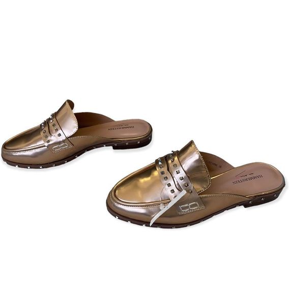 hammerstein Shoes New Sz 6 Handcrafted Leather Metallic Rosegold